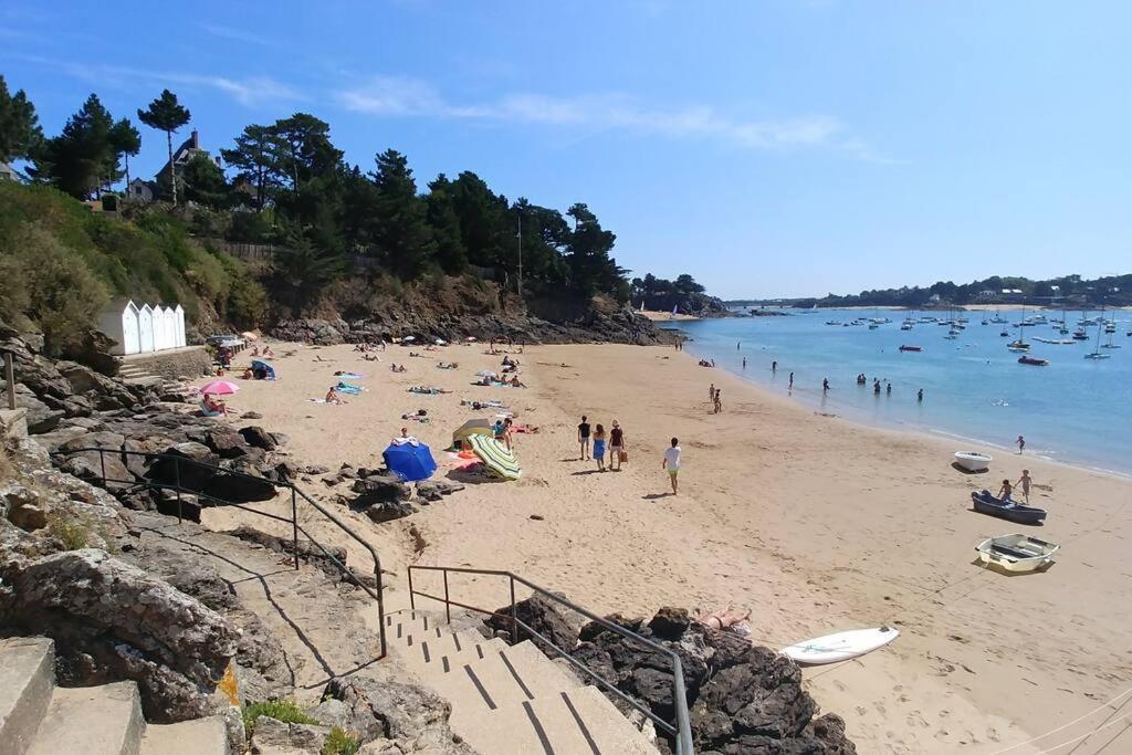 Villa 10P, Exposition Sud, La Plage De Sable Au Bout Du Jardin Saint-Briac-sur-Mer Eksteriør bilde